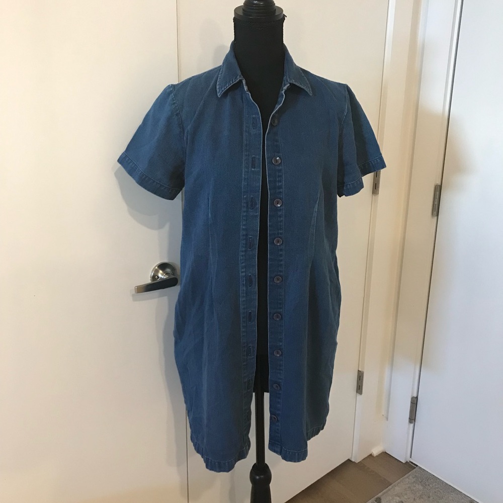 Vintage Land’s End Jean Dress Size 10P